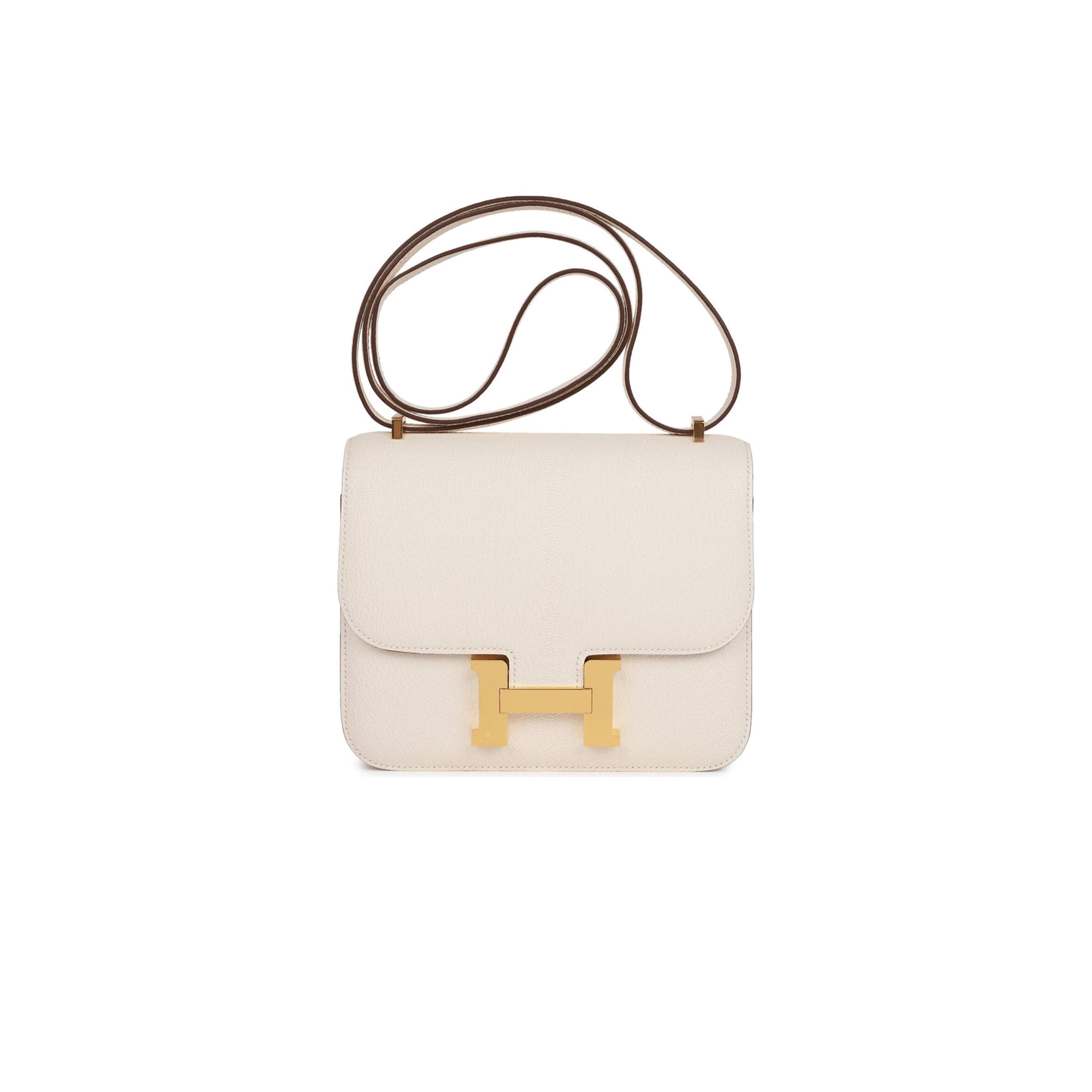 HERMES CONSTANCE 18 CHEVRE GOLD HARDWARE (18*15*4cm)